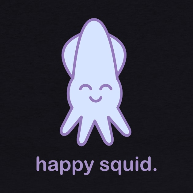 Happy Squid | Cute Kawaii Anime Squid by MeatMan